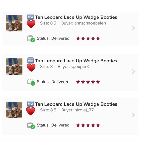 Tan Leopard Lace Up Wedge Booties - Picture 7 of 7